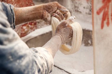 Dragon's Beard Candy, Arka planda Tatlı, yakın çekim