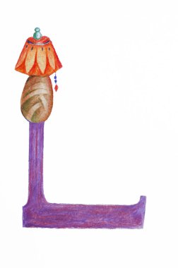 Lamba, L harfi, illüstrasyon