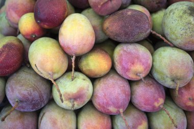tasty mango fruits on background,close up  clipart