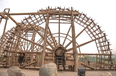 Asya, Çin, Gansu Eyaleti, Lanzhou, su çarkı Park,