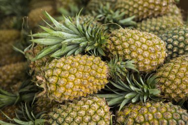taze ananas arka plan üzerinde Kapat