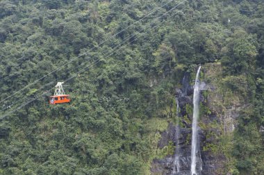 Overhead Cable Car in mountains 