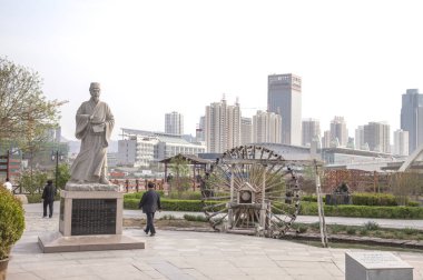 Asya, Çin, Gansu Eyaleti, Lanzhou, su çarkı Park,