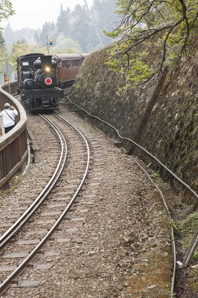 Ouderwetse Trein Alishan Chiayi Taiwan — Stockfoto