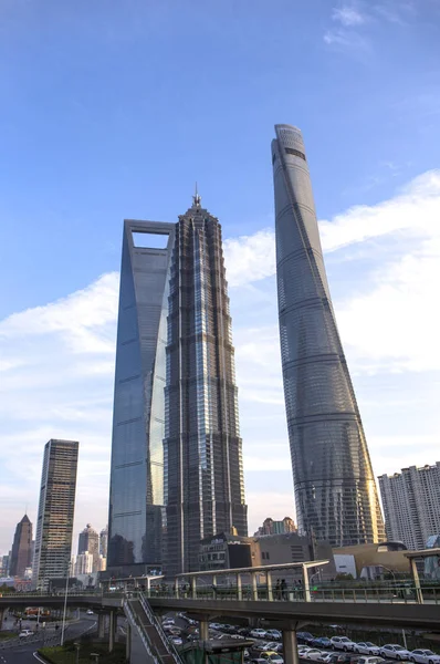 binalarda Lujiazui, Shanghai, Çin