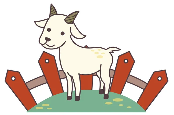 Goat, Kid Goat, Animal, cute cartoon illustration