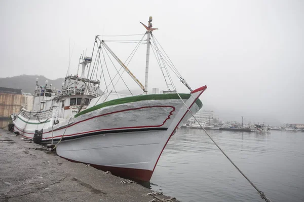 Puerto Pesquero Industria Pesquera Fondo Primer Plano — Foto de Stock