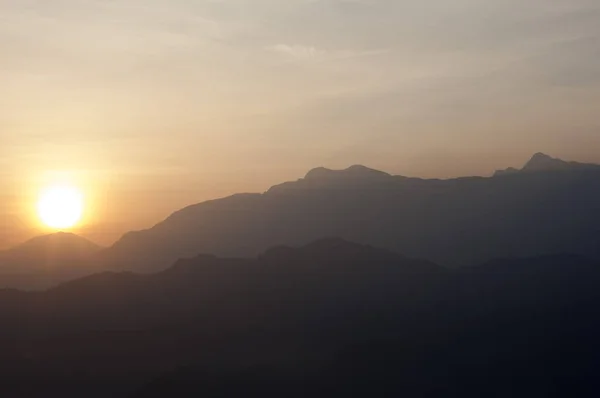 Живописный Район Алишан Прекрасный Вид Восход Солнца — стоковое фото