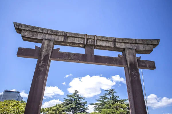 Santuário Hokoku Porta Torii Japão Ásia — Fotografia de Stock