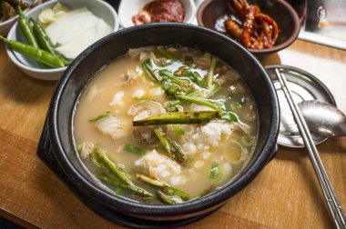 Pirinç çorbası, Busan, Korea, Asya,