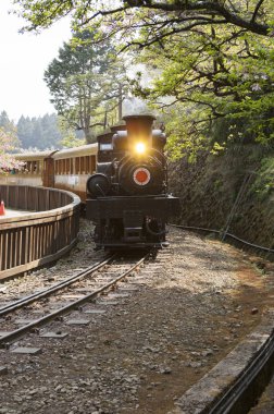 Eski kafalı tren alişan, Chiayi, Tayvan