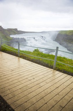 İzlanda, Avrupa, Gullfoss Falls,