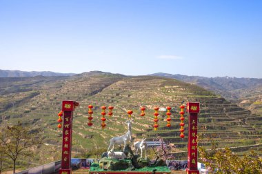 Gansu Eyaleti, Tianshui, Gua Taishan Asya, Çin, 