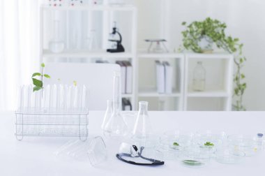  Laboratuvar Ekipmanları, arka planda bilim kavramı, yakın çekim