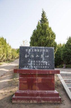 Gansu Eyaleti, Tianshui, Gua Taishan Asya, Çin, 