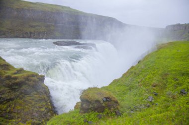 İzlanda, Avrupa, Gullfoss Falls