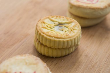 Lezzetli Çin lotus tohum mooncakes yapıştırın