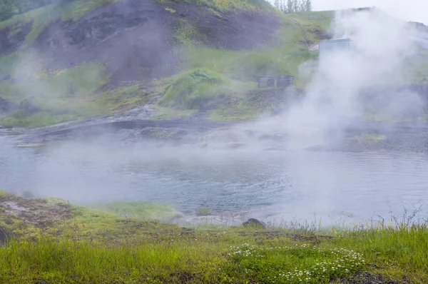 Titkos Logoon Onsen Izland Európa — Stock Fotó