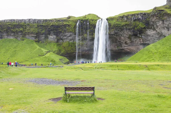 Ісландія Європа Seljalandsfoss Водоспад — стокове фото