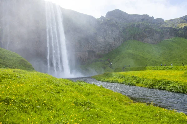 Iceland Europe Seljalandsfoss Waterfall — Stock Photo, Image