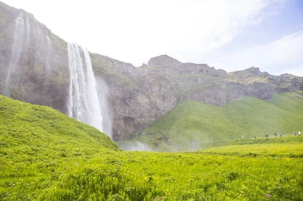 アイスランド ヨーロッパ セリャラントスフォスの滝 — ストック写真