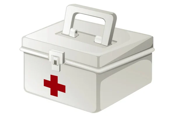 First Aid Kit Isolated White Background — Stock Photo, Image