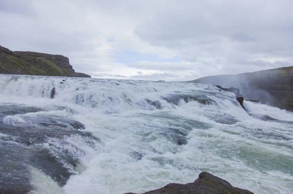 İzlanda, Avrupa, Gullfoss Falls,