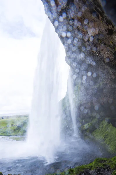 Izland Európa Seljalandsfoss Vízesés — Stock Fotó