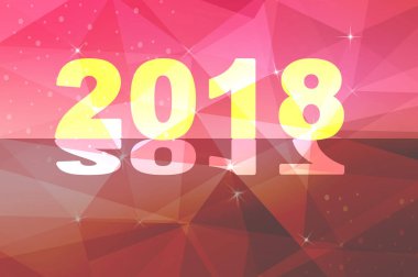 2018 Yıl Parlak Arkaplan