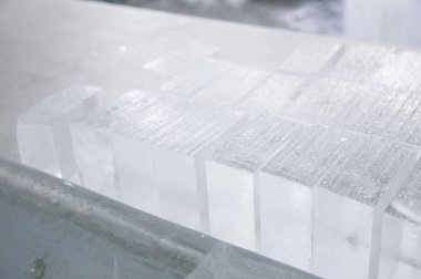 close-up of ice texture, full frame background  