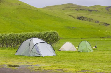 Çadır, Skogar kamp zemin, İzlanda, Europe,