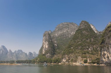 doğa görünümü ve Çin'de Li Nehri, Guangxi Eyaleti