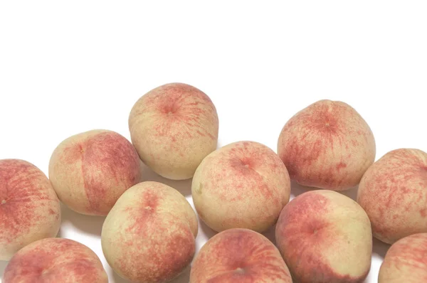 Fresh Tasty Peaches Background Close — Stock Photo, Image