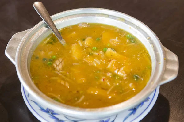 Σούπα Κινέζικο Φαγητό Κοντινό Πλάνο — Φωτογραφία Αρχείου