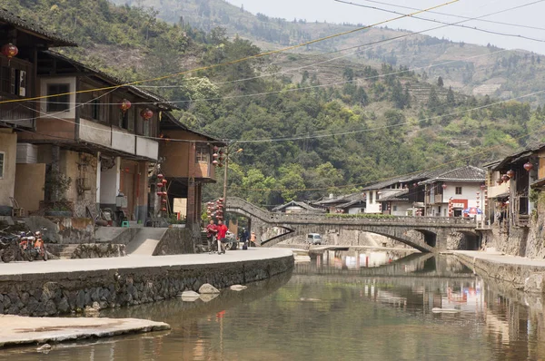 Hongkeng Tulou Cluster Asia China Fujian Province — Stock Photo, Image