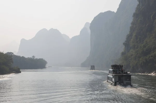 Vista Naturaleza Río China Provincia Guangxi — Foto de Stock