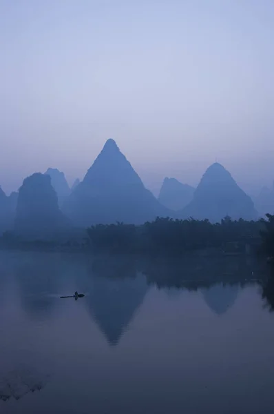 Yangshuo Çin Guangxi Eyaleti Nehir Manzara — Stok fotoğraf