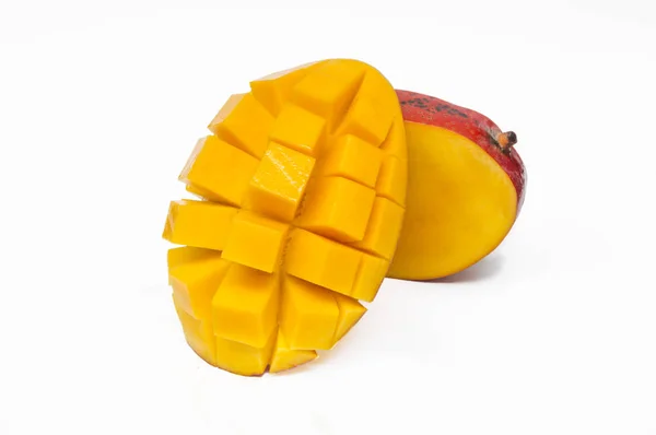 Heerlijke Mango Vrucht Achtergrond Close — Stockfoto