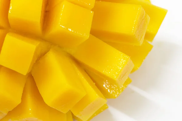 Tasty Mango Fruit Background Close — Stock Photo, Image