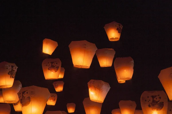 Pingsi Lanterna Festival Taipei Taiwan Ásia — Fotografia de Stock