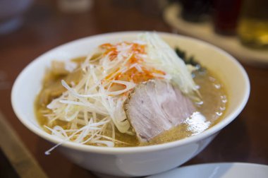 Ramen Noodles arka plan üzerinde Kapat