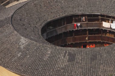  Tianloukeng Tulou küme, Fujian Tulou Çin, Fujian Eyaleti Asya