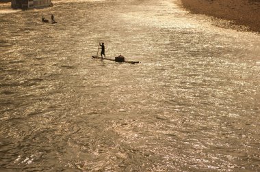 doğa görünümü ve Çin'de Li Nehri, Guangxi Eyaleti