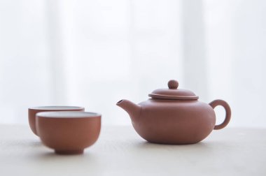 Çay Bardağı, Çaydanlık, arka planda, yakın