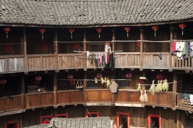 Tianloukeng Tulou küme, Fujian Tulou Çin, Fujian Eyaleti Asya