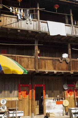 Asya, Çin, Fujian Province, Tianloukeng Tulou küme, Fujian Tulou,