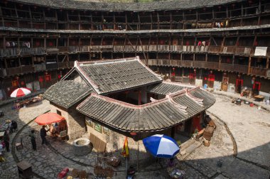 Tianloukeng Tulou küme, Fujian Tulou Çin, Fujian Eyaleti Asya