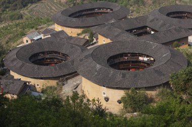 Hongkeng Tulou küme Asya, Çin, Fujian Eyaleti