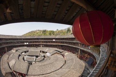Tianloukeng Tulou küme, Fujian Tulou Çin, Fujian Eyaleti Asya