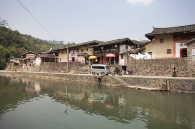 Hongkeng Tulou küme Asya, Çin, Fujian Eyaleti, 